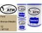 Preview: Ford, Bronze Metallic, T2 / M7132: 500ml Lackdose + 500ml Klarlack + 250ml Härter - Set, von ATW Autoteile West.